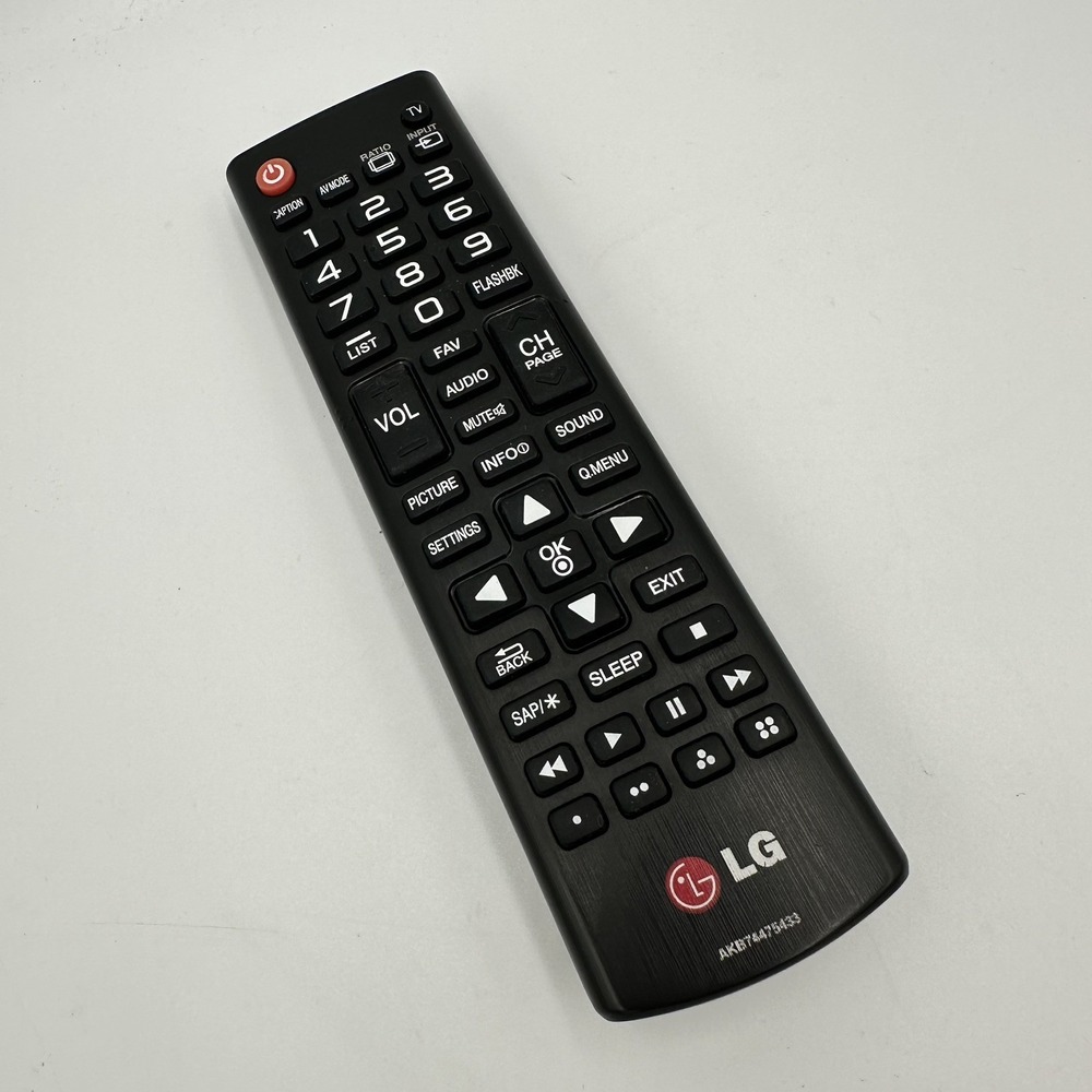 LG Black Universal TV Remote Control